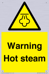 Warning Hot steam